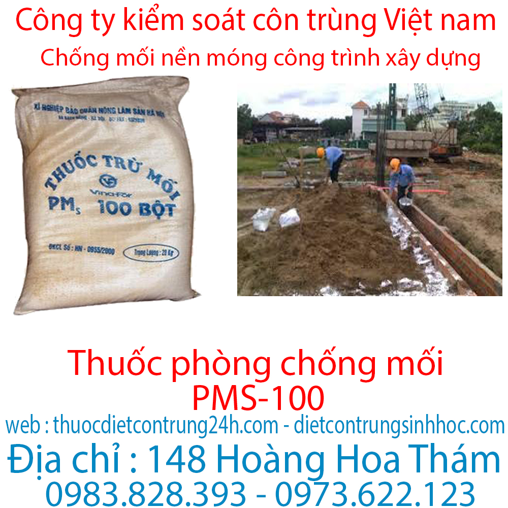 Chúng tôi là đại lý thuốc phòng chống mối công trình, cấp một tại Hà Nội. 